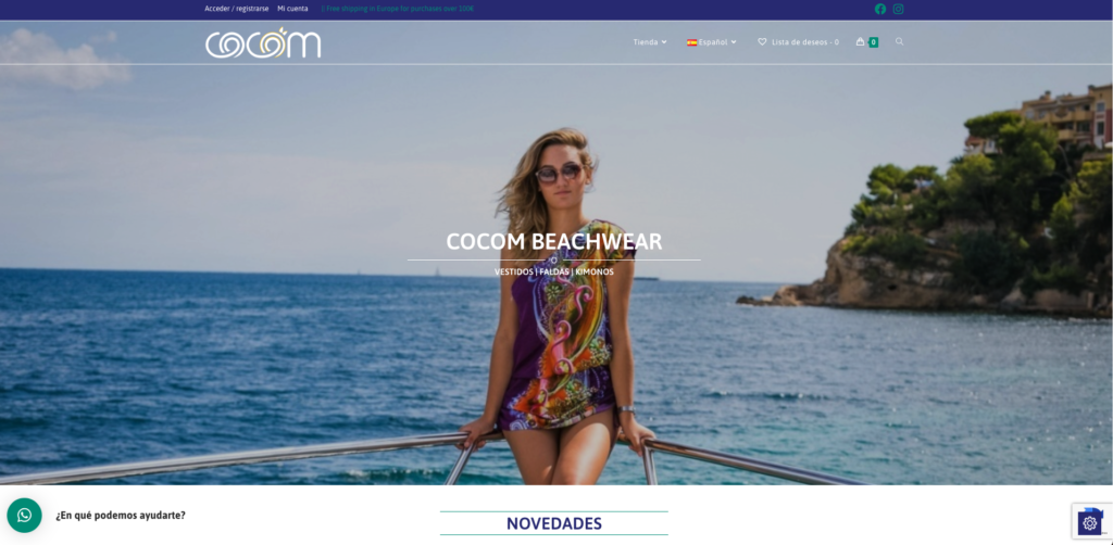 Web Ecommerce Cocom Beachwear